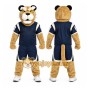 Tan Cougar Mascot Costume with Custom Logo