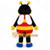 Black Bee Mascot Costume with Custom Logo Black Bee Mascot Costume with Custom Logo