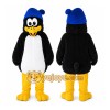 Black Penguin Mascot Costume with Custom Logo Black Penguin Mascot Costume with Custom Logo