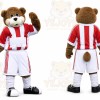 Brown Bear Mascot Costume with Custom Logo