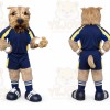 Brown Dog Mascot Costume with Custom Logo