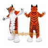 Orange Tiger Mascot Costume with Custom Logo Orange Tiger Mascot Costume with Custom Logo