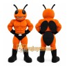 Orange Insect Mascot Costume with Custom Logo Orange Insect Mascot Costume with Custom Logo