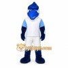 Blue Bird Mascot Costume with Custom Logo