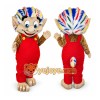 Red Creature Mascot Costume with Custom Logo Red Creature Mascot Costume with Custom Logo