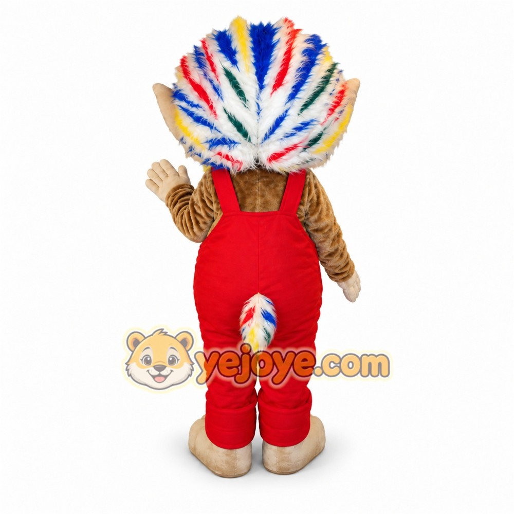 Red Creature Mascot Costume with Custom Logo Red Creature Mascot Costume with Custom Logo