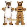 Brown Tiger Mascot Costume with Custom Logo Brown Tiger Mascot Costume with Custom Logo