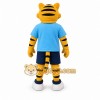 Yellow Tiger Mascot Costume with Custom Logo