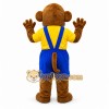 Brown Monkey Mascot Costume with Custom Logo Brown Monkey Mascot Costume with Custom Logo