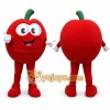 Red Apple Mascot Costume with Custom Logo Red Apple Mascot Costume with Custom Logo