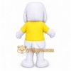 White Dog Mascot Costume with Custom Logo