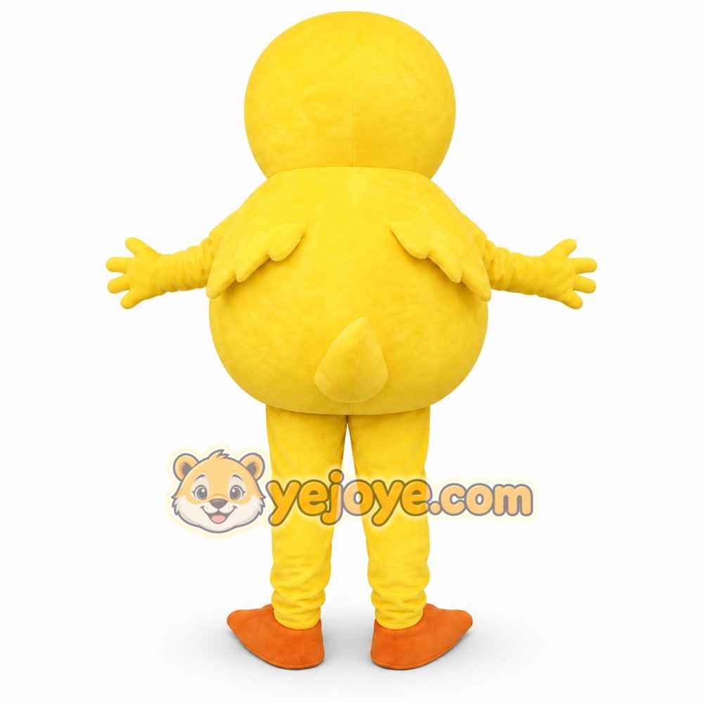 Yellow Duck Mascot Costume with Custom Logo Yellow Duck Mascot Costume with Custom Logo