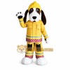 Yellow Dog Mascot Costume with Custom Logo Yellow Dog Mascot Costume with Custom Logo