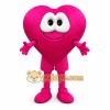 Pink Heart Mascot Costume with Custom Logo Pink Heart Mascot Costume with Custom Logo
