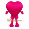 Pink Heart Mascot Costume with Custom Logo Pink Heart Mascot Costume with Custom Logo