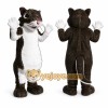 Brown Mouse Mascot Costume with Custom Logo