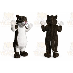 Brown Mouse Mascot Costume with Custom Logo