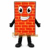 Orange Brick Mascot Costume with Custom Logo Orange Brick Mascot Costume with Custom Logo
