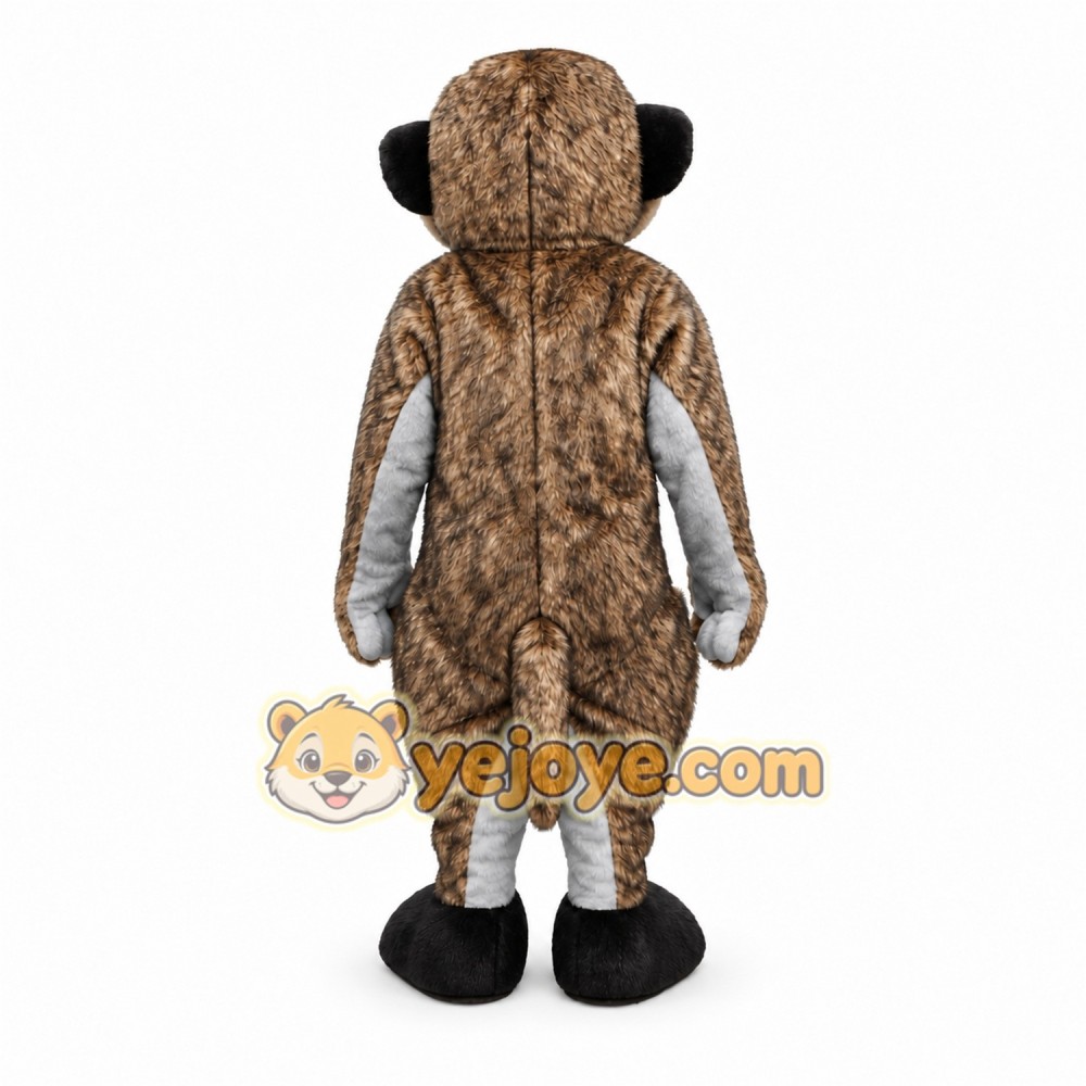 Brown Meerkat Mascot Costume with Custom Logo Brown Meerkat Mascot Costume with Custom Logo
