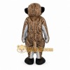 Brown Meerkat Mascot Costume with Custom Logo Brown Meerkat Mascot Costume with Custom Logo