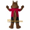 Brown Chipmunk Mascot Costume with Custom Logo Brown Chipmunk Mascot Costume with Custom Logo