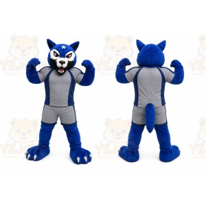 Orange Tiger Mascot Costume with Custom Logo