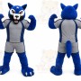 Orange Tiger Mascot Costume with Custom Logo