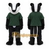 Black Badger Mascot Costume with Custom Logo Black Badger Mascot Costume with Custom Logo