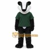 Black Badger Mascot Costume with Custom Logo Black Badger Mascot Costume with Custom Logo