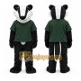 Black Badger Mascot Costume with Custom Logo