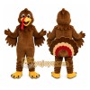 Brown Turkey Mascot Costume with Custom Logo Brown Turkey Mascot Costume with Custom Logo