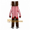 Brown Badger Mascot Costume with Custom Logo