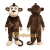 Brown Monkey Mascot Costume with Custom Logo Brown Monkey Mascot Costume with Custom Logo