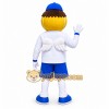 Yellow Smiley Mascot Costume with Custom Logo Yellow Smiley Mascot Costume with Custom Logo