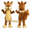 Brown Chipmunk Mascot Costume with Custom Logo Brown Chipmunk Mascot Costume with Custom Logo