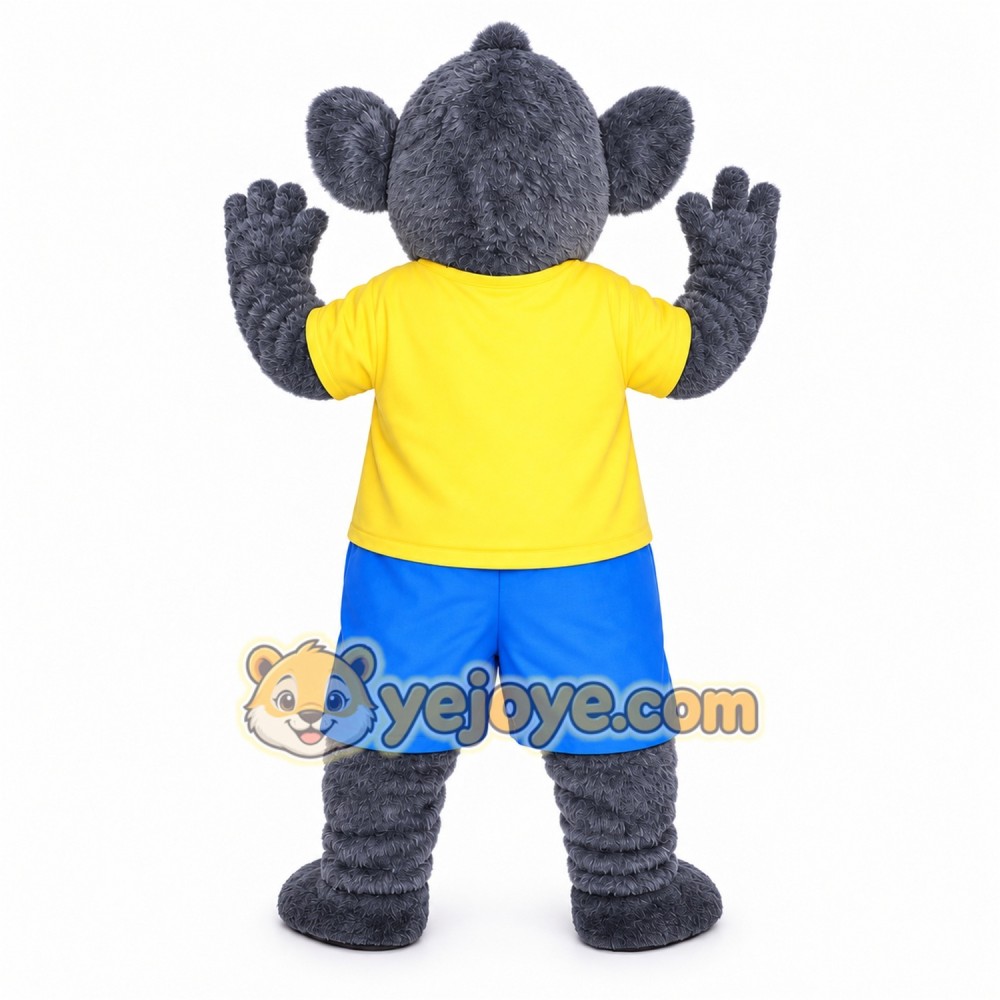 Gray Koala Mascot Costume with Custom Logo Gray Koala Mascot Costume with Custom Logo