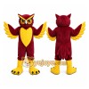 Red Owl Mascot Costume with Custom Logo Red Owl Mascot Costume with Custom Logo