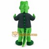 Green Dinosaur Mascot Costume with Custom Logo Green Dinosaur Mascot Costume with Custom Logo