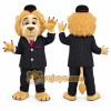 Tan Lion Mascot Costume with Custom Logo Tan Lion Mascot Costume with Custom Logo