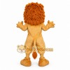 Tan Lion Mascot Costume with Custom Logo