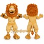 Tan Lion Mascot Costume with Custom Logo