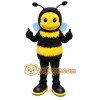 Black Bee Mascot Costume with Custom Logo Black Bee Mascot Costume with Custom Logo