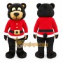 Black Bear Mascot Costume with Custom Logo
