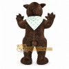 Brown Bear Mascot Costume with Custom Logo Brown Bear Mascot Costume with Custom Logo
