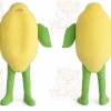 Yellow Fruit Mascot Costume with Custom Logo