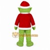 Green Elf Mascot Costume with Custom Logo