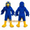 Blue Bird Mascot Costume with Custom Logo