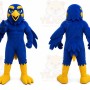 Blue Bird Mascot Costume with Custom Logo