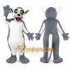 Gray Lemur Mascot Costume with Custom Logo Gray Lemur Mascot Costume with Custom Logo