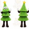 Green Tree Mascot Costume with Custom Logo